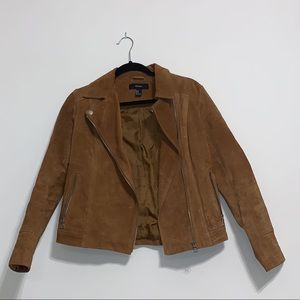 Faux Suede Asymmetrical Suede Dress in Camel